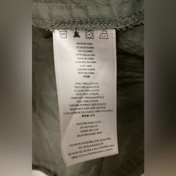 Michael Michael Kors Cotton Green Button Down Long Sleeve Size 8 - Picture 6 of 6